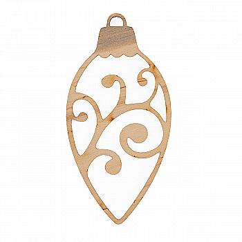Заготівка дерев`яна "Іграшка на ялинку. Іграшка різблена 3", NY163 Заготівка дерев`яна "Іграшка на ялинку. Іграшка різблена 3", NY163