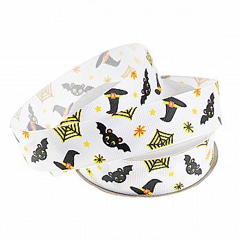 Лента репсовая Halloween, 2,5 cм-18 м