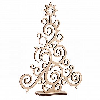 Заготівка дерев`яна Ялинка Завиток, 703036