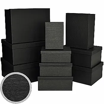 Подарункова коробка прямокутна, Black фактурна, 23*16,5*9,5 см, 141004583 Подарункова коробка прямокутна, Black фактурна, 23*16,5*9,5 см, 141004583