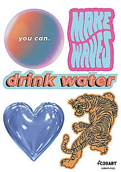Набір стікерів 2D "You can" Cobart Набір стікерів 2D "You can" Cobart