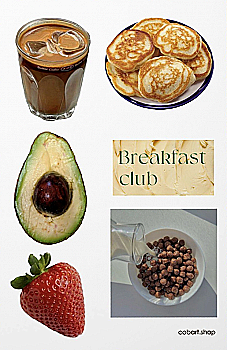 Набір стікерів "Breakfast" Cobart Набір стікерів "Breakfast" Cobart