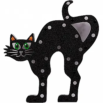 Декор Yes! Fun Хелловін "Чорний Кіт", 30 см, LED, 973694