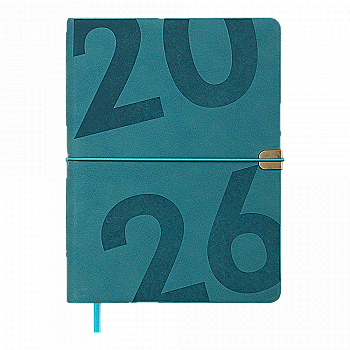 Щоденник датований A5, 2026 Best, бірюзовий, BM.2126-06 Щоденник датований A5, 2026 Best, бірюзовий, BM.2126-06