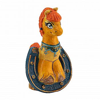 Заготовка с гипса Лошадка на подковке