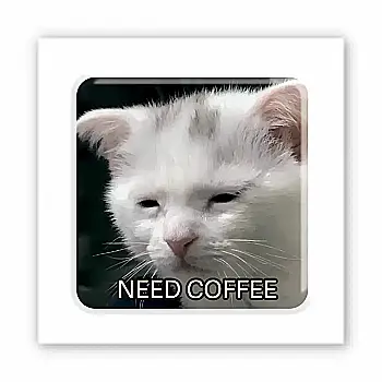 3D-стікер "Coffee Cat" 3D-стікер "Coffee Cat"