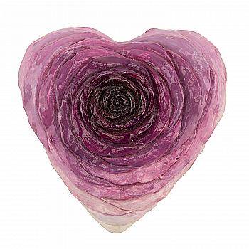 Заготовка с гипса Сердечко - розочка