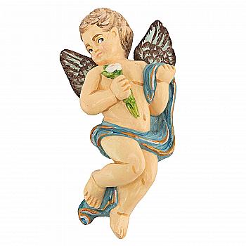 Заготовка с гипса Ангелочек с цветком левый