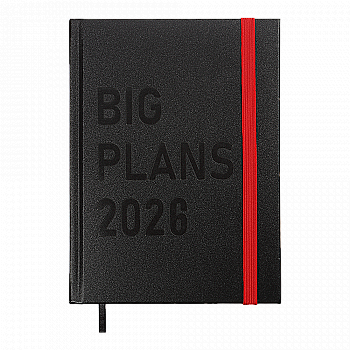 Дневник датированный A5, 2026 Plans, черный, BM.21122-01 Дневник датированный A5, 2026 Plans, черный, BM.21122-01
