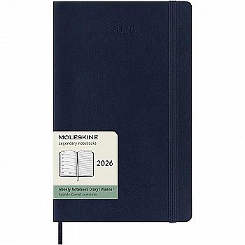 Еженедельник сапфир мягкий, средний Moleskine 2026, DSB2012WN3Y26 Еженедельник сапфир мягкий, средний Moleskine 2026, DSB2012WN3Y26