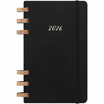 Щотижневик чорний м’який, середній Moleskine 2026 Spiral, DSSPB12MWH3Y26 Щотижневик чорний м’який, середній Moleskine 2026 Spiral, DSSPB12MWH3Y26