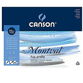 Склейка для акварелі 12 арк. 300 г/м2 (24*32 см) "Montval FIN", 200807319 Canson Склейка для акварелі 12 арк. 300 г/м2 (24*32 см) "Montval FIN", 200807319 Canson