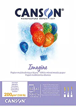 Склейка для графики А5 50 л. 200 г "IMAGINE", C200006009 Canson