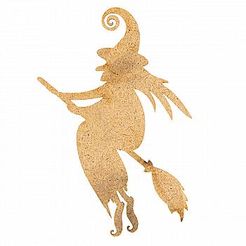 Заготовка деревянная Ведьмы на метле, 1 шт, Ч281