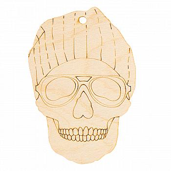 Заготівка дерев`яна Череп в окулярах, 3-124