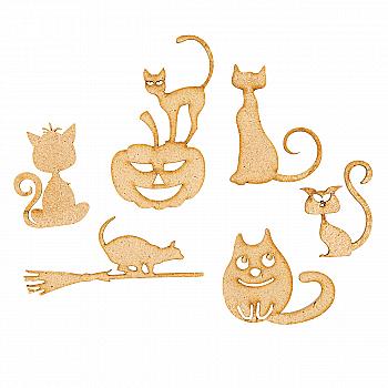 Заготівка дерев`яна Коти, 6 шт, Ч286 Заготівка дерев`яна Коти, 6 шт, Ч286