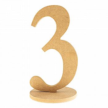 Заготівка МДФ Цифра велика на підставці 3, 18 см Заготівка МДФ Цифра велика на підставці 3, 18 см