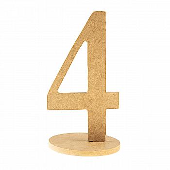 Заготівка МДФ Цифра велика на підставці 4, 18 см Заготівка МДФ Цифра велика на підставці 4, 18 см