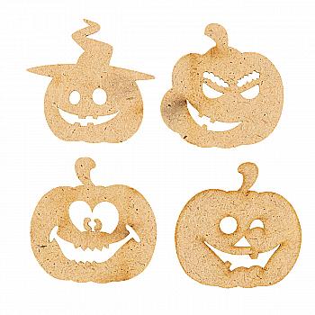 Заготівка дерев`яна Гарбузи-рожиці, 4 шт, Ч298 Заготівка дерев`яна Гарбузи-рожиці, 4 шт, Ч298