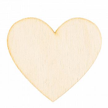 Заготівка дерев`яна Серце №2 65*65 мм, НГ0016 Заготівка дерев`яна Серце №2 65*65 мм, НГ0016