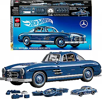 Премиум машинка-конструктор "Mercedez-Benz 300 SL" Mattel Brick Shop, HWW25 Премиум машинка-конструктор "Mercedez-Benz 300 SL" Mattel Brick Shop, HWW25