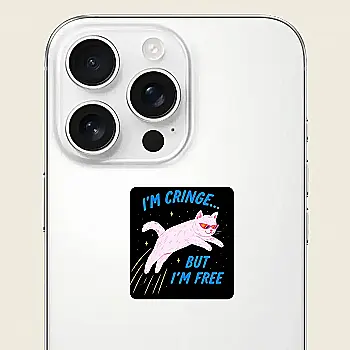 Cтікер 3D "Cringe but free", Cobart, СS-3D-175 Cтікер 3D "Cringe but free", Cobart, СS-3D-175