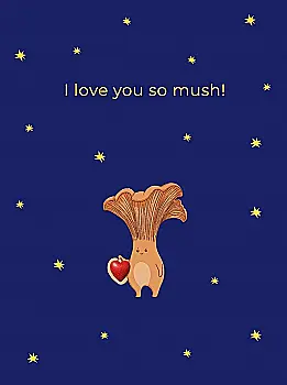 Листівка з конвертом A6 "Гриб", Cobart, СS-GС-003 Листівка з конвертом A6 "Гриб", Cobart, СS-GС-003