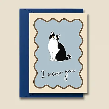 Листівка з конвертом А6 "Кіт",Cobart, СS-GС-004 Листівка з конвертом А6 "Кіт",Cobart, СS-GС-004