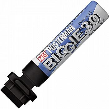 Маркер акриловий Zig POSTERMAN BIGGIE 30 PLUS 30мм,чорний, KURETAKE, PMA-880/010 Маркер акриловий Zig POSTERMAN BIGGIE 30 PLUS 30мм,чорний, KURETAKE, PMA-880/010