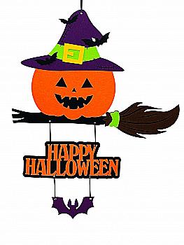 Вироб з фетру "Гарбуз на мітлі" 50 см*43 см, ХН-85 Вироб з фетру "Гарбуз на мітлі" 50 см*43 см, ХН-85