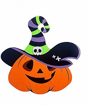 Декор з фетру "Гарбуз Пірат", ХН-48 Декор з фетру "Гарбуз Пірат", ХН-48