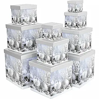 Подарункова коробка квадратна, Новорічні прикраси, 15*15*6,9 cм, 460387833 Подарункова коробка квадратна, Новорічні прикраси, 15*15*6,9 cм, 460387833