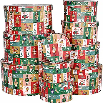 Подарочная коробка круглая НР, "Новогодние герои", 20,5*11,8 см, 2110096904 Подарочная коробка круглая НР, "Новогодние герои", 20,5*11,8 см, 2110096904