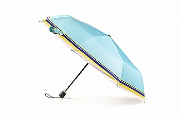 Парасоля KRAGO жіноча повний автомат блакитний в смужку Парасоля KRAGO жіноча повний автомат блакитний в смужку