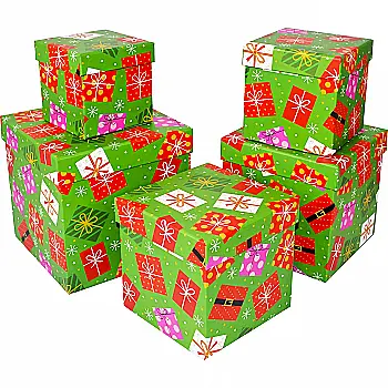 Подарункова коробка квадратна НР, "Новорічні подарунки", 11*11*11 cм, 440553711 Подарункова коробка квадратна НР, "Новорічні подарунки", 11*11*11 cм, 440553711
