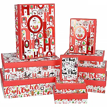 Подарочная коробка прямоугольная НР, "Санта с друзьями", 27,5*19,5*7,5 см, 141025536 Подарочная коробка прямоугольная НР, "Санта с друзьями", 27,5*19,5*7,5 см, 141025536