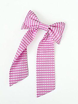 Бант рожева клітинка кріпленя автомат, S009 Бант рожева клітинка кріпленя автомат, S009