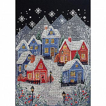Набір для вишивання хрестиком "Ніч перед Різдвом", AH-302 Набір для вишивання хрестиком "Ніч перед Різдвом", AH-302