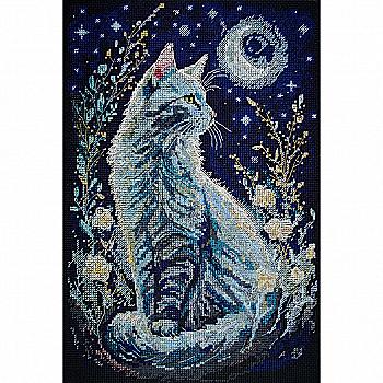 Набір для вишивання хрестиком "Нічна гостя", AH-197 Набір для вишивання хрестиком "Нічна гостя", AH-197