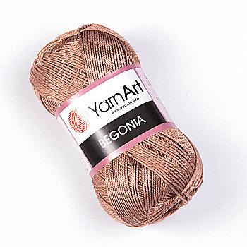 Пряжа 100% бавовна мерсеризована, 0015 Коричневий, 169 м,TM YarnArt Begonia Пряжа 100% бавовна мерсеризована, 0015 Коричневий, 169 м,TM YarnArt Begonia