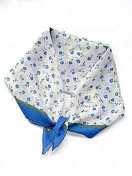 Косынка голубые маки, EW6-3