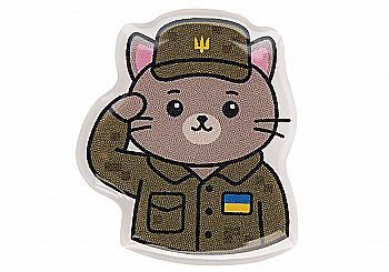 3D стікер "Котик військовий" 3D стікер "Котик військовий"