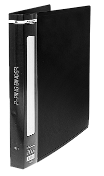 Папка А4, 25 мм, 2 кольца, черная BM.3167-01 Папка А4, 25 мм, 2 кольца, черная BM.3167-01