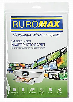 Фотобумага матовая А4, 180г/м2, 20л. BM.2225-4020 Фотобумага матовая А4, 180г/м2, 20л. BM.2225-4020