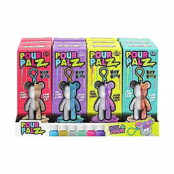 Набір для творчості Pour Palz Флюїд Арт - Брелок-Ведмедик S2, GS-G66341