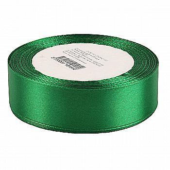 Стрічка атласна 25 мм*25 ярдів "Зелена", 25250191 Стрічка атласна 25 мм*25 ярдів "Зелена", 25250191