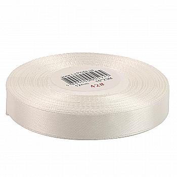 Лента атлас 12 мм-23 м, 42, 58-5945 белая
