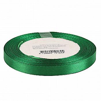 Стрічка атласна 10 мм*25 ярдів "Зелена", 10250191 Стрічка атласна 10 мм*25 ярдів "Зелена", 10250191