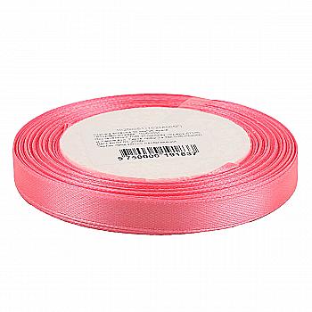 Стрічка атласна 10 мм*25 ярдів "Яскраво-рожева", 10250051 Стрічка атласна 10 мм*25 ярдів "Яскраво-рожева", 10250051