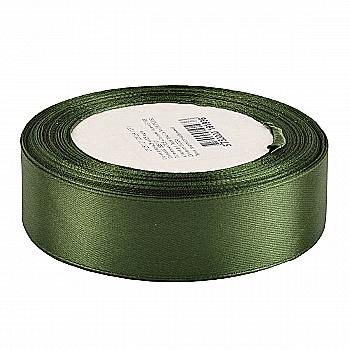 Стрічка атласна 25 мм*25 ярдів "Оливкова", 25251121 Стрічка атласна 25 мм*25 ярдів "Оливкова", 25251121